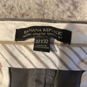 Gray. BR Rapid movement chinos. Mason athletic tapered fit. 32x32